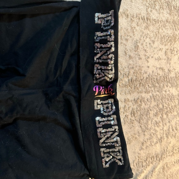 Sequence bling VS pink fold over leggings, rare women’s medium - Picture 5 of 5